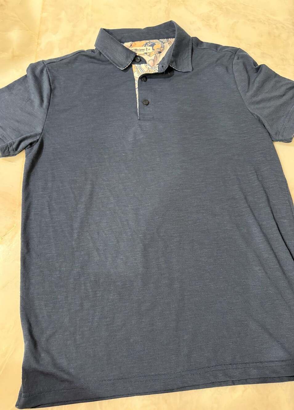 The Endless Summer Polo Size S Blue Short Sleeve